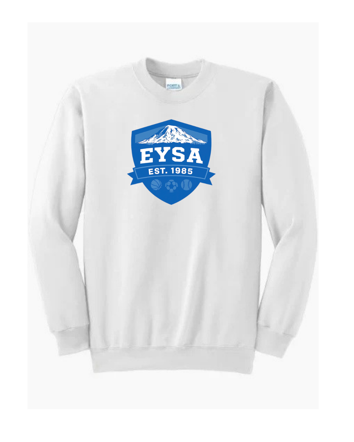 EYSA | Crewneck Sweatshirt - Adult/Youth (White)