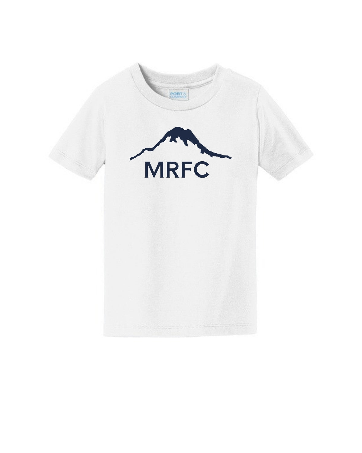 MRFC - White Toddler Fan Favorite Tee (Navy Logo) - PC450TD
