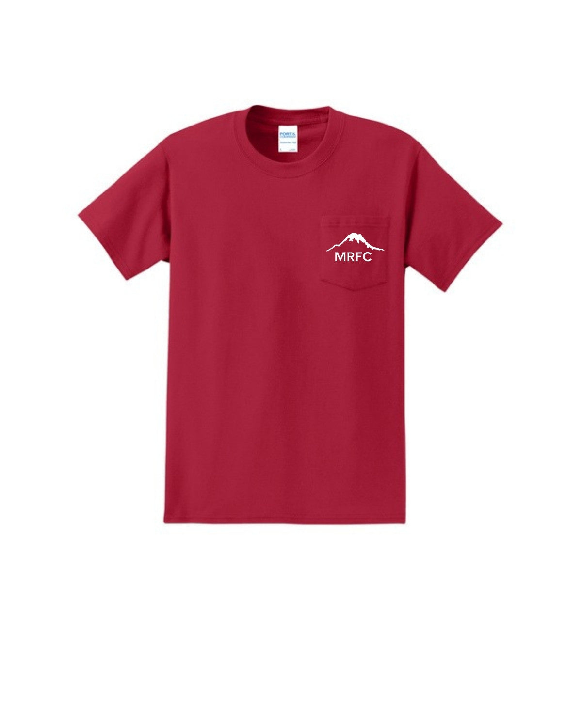 MRFC - Red Essential Pocket Tee (White Logo) - PC61PT