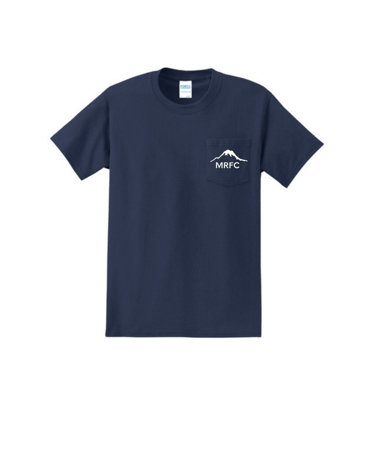 MRFC - Navy Essential Pocket Tee (White Logo) - PC61PT
