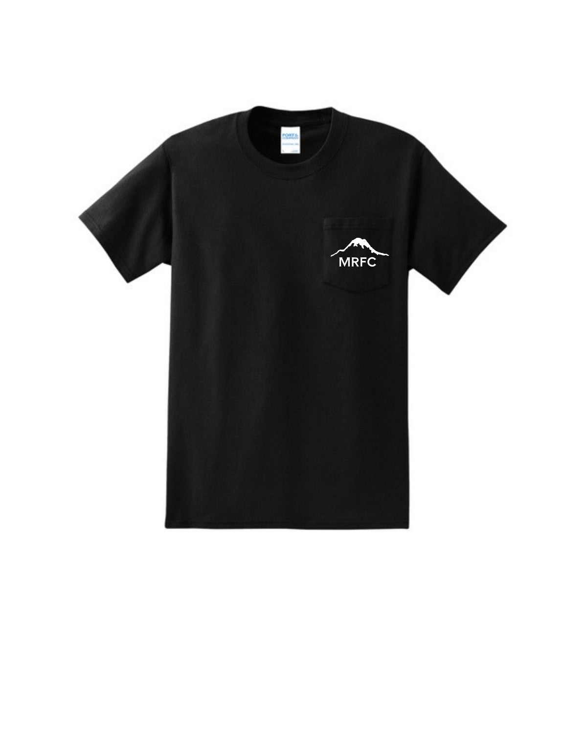 MRFC - Black Essential Pocket Tee (White Logo) - PC61PT