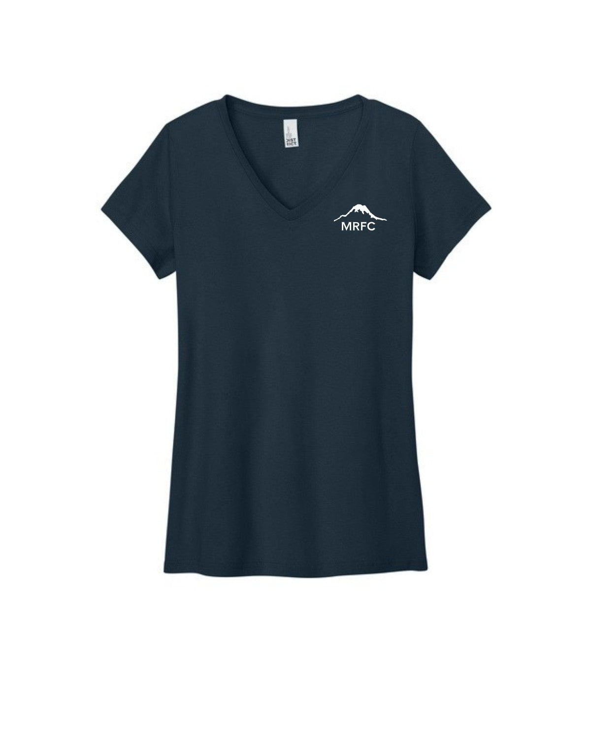 MRFC - Navy Women's Concert Tee V-Neck (White Logo) - DT5002