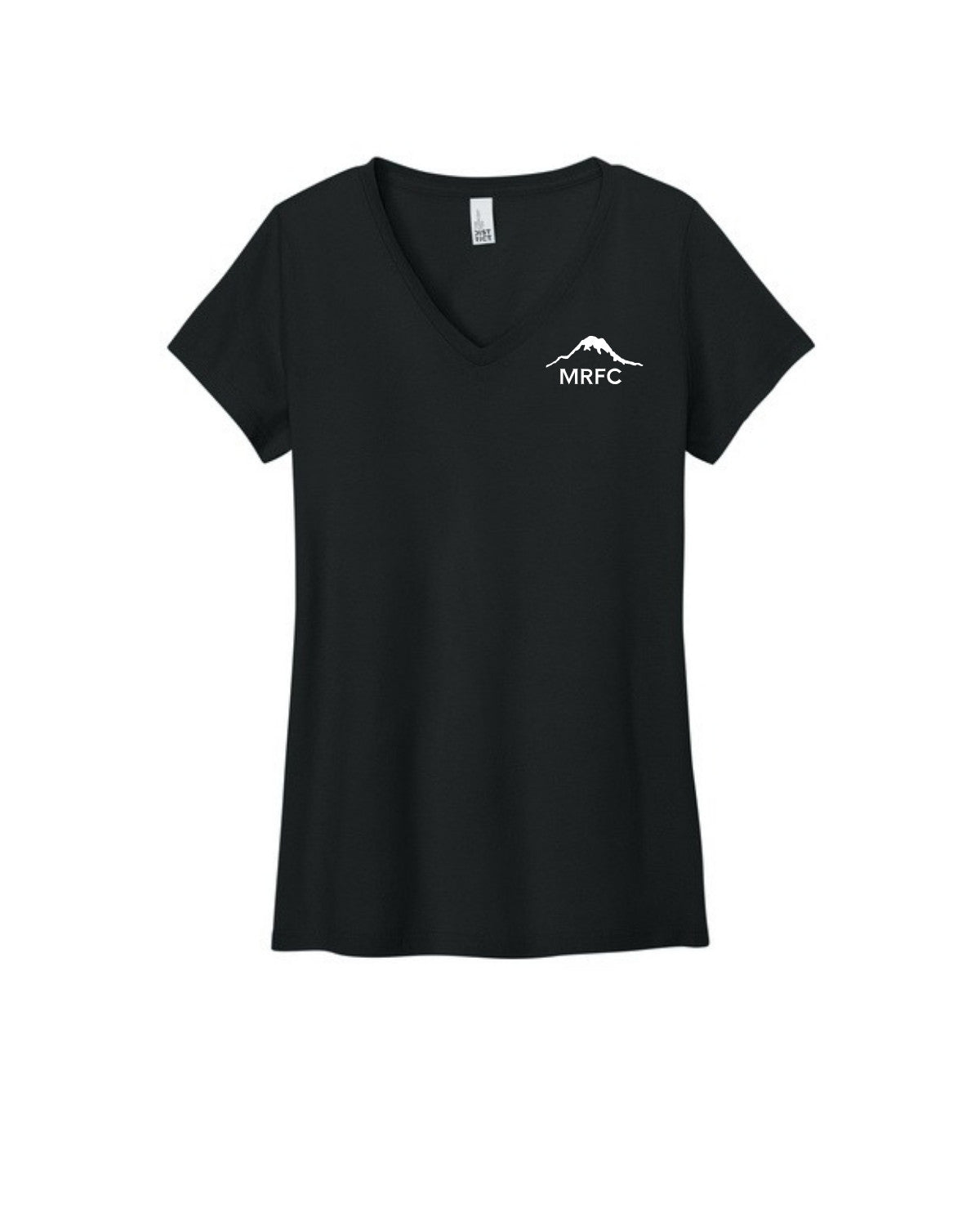 MRFC - Black Women's Concert Tee V-Neck (White Logo) - DT5002