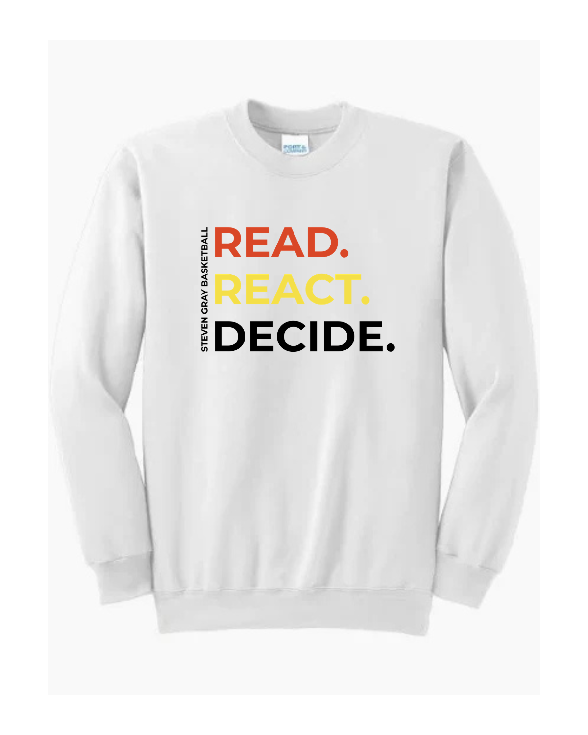 SGB | Read.React.Decide. Crewneck - Adult/Youth